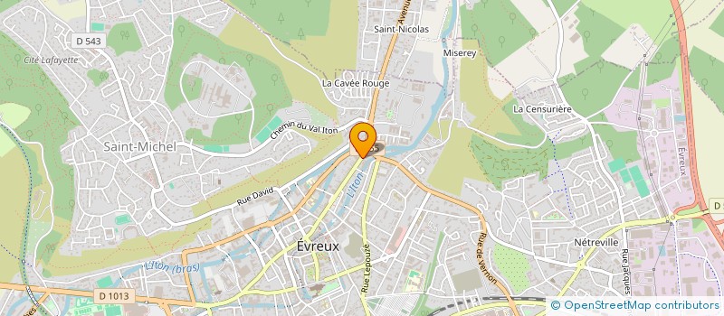 localisation de l'entreprise ATVS à EVREUX