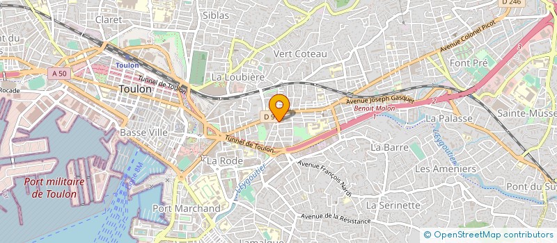 localisation de l'entreprise ATVS à TOULON