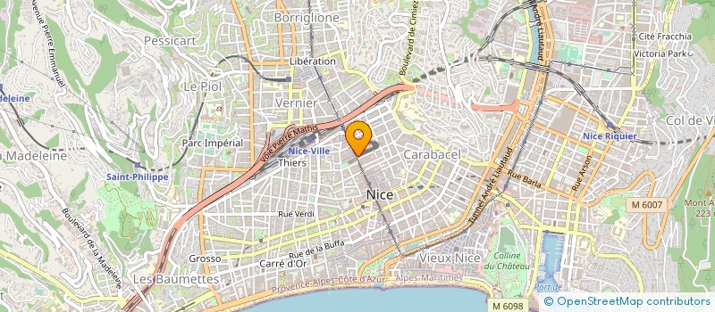 localisation de l'entreprise ATW INVEST à NICE