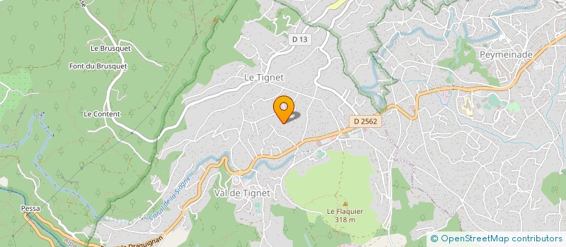 localisation de l'entreprise ATX à LE TIGNET