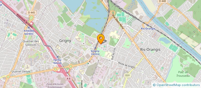 localisation de l'entreprise ATY PAYSAGES à RIS-ORANGIS