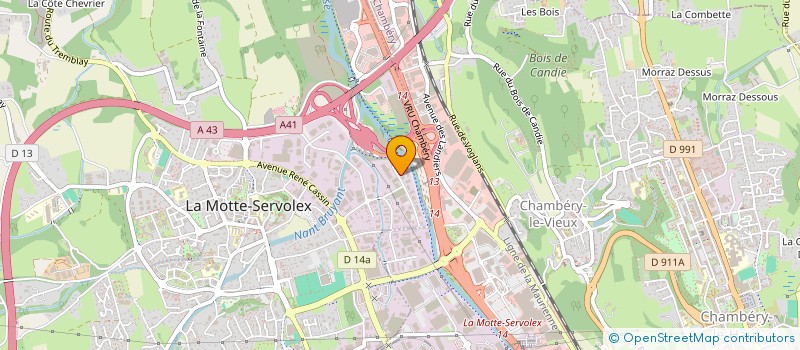 localisation de l'entreprise ATY TOIT SERVICES à LA MOTTE-SERVOLEX