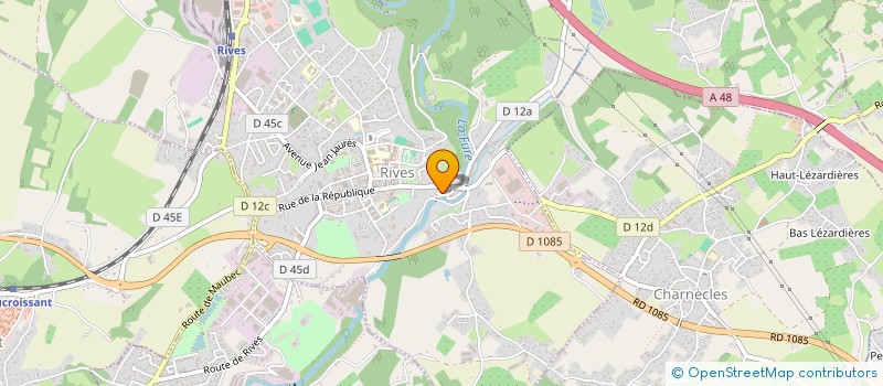 localisation de l'entreprise ATYENA  RIVES