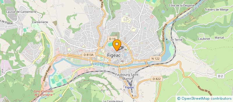 localisation de l'entreprise ATYPIC'OLT à FIGEAC