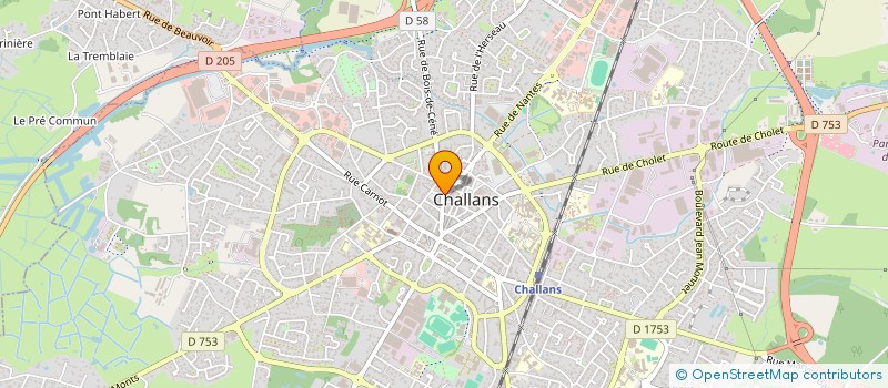 localisation de l'entreprise ATYPIC PIERCING à CHALLANS