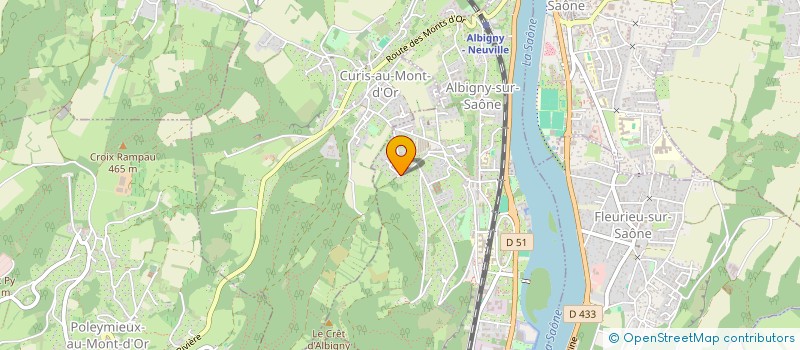 localisation de l'entreprise ATYPIE  ALBIGNY-SUR-SAONE