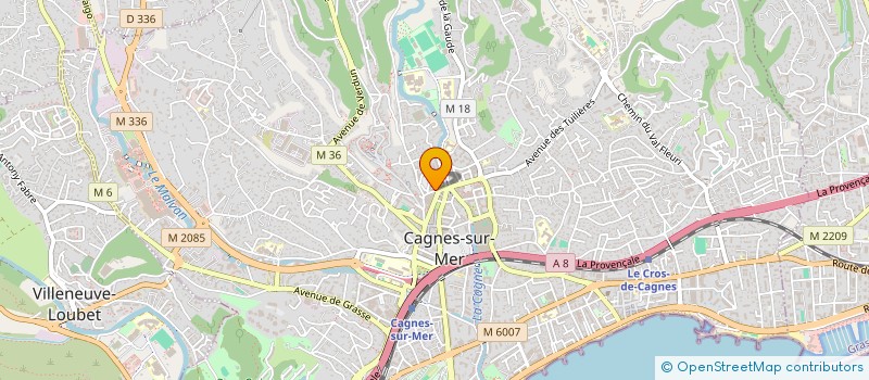 localisation de l'entreprise ATYPIQUE à CAGNES-SUR-MER