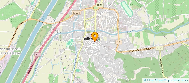 localisation de l'entreprise ATYPIQUE  BOLLENE