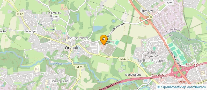 localisation de l'entreprise ATYPIQUE PRODUCTION à ORVAULT
