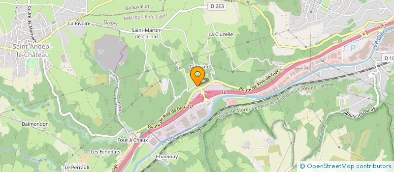 localisation de l'entreprise ATYPITECH  GIVORS