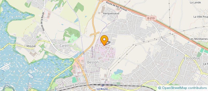 localisation de l'entreprise ATYS CONCEPT à LA BAULE-ESCOUBLAC