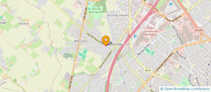 localisation de l'entreprise ATYS ET JOROXIS  RONCQ