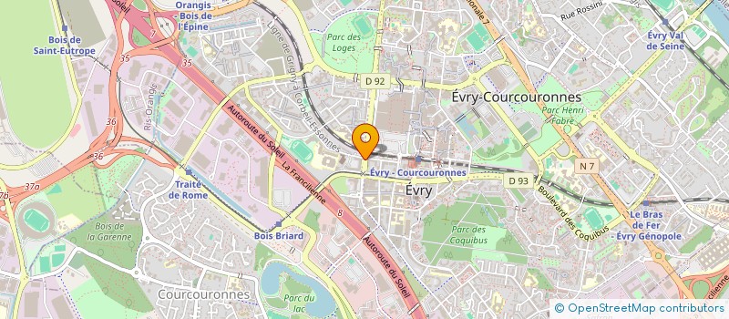 localisation de l'entreprise ATYS SOCIETE D'AVOCATS  EVRY-COURCOURONNES