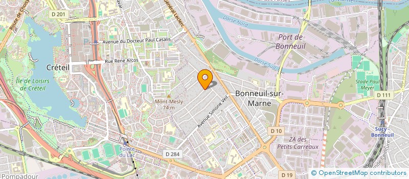 localisation de l'entreprise ATYSCOM à BONNEUIL-SUR-MARNE