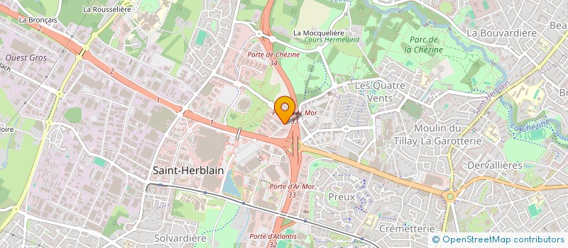 localisation de l'entreprise ATYX CONSULTANTS à SAINT-HERBLAIN