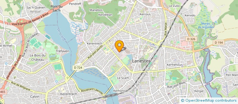 localisation de l'entreprise ATZ  LANESTER