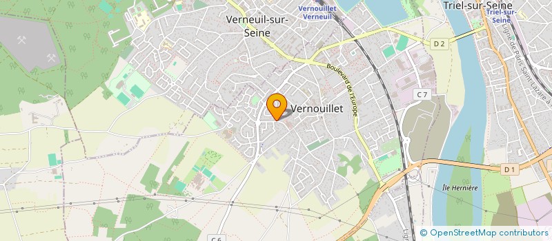 localisation de l'entreprise ATZ COUVERTURE à VERNOUILLET