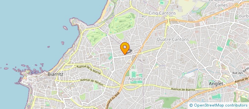 localisation de l'entreprise ATZA CONSEIL à BIARRITZ
