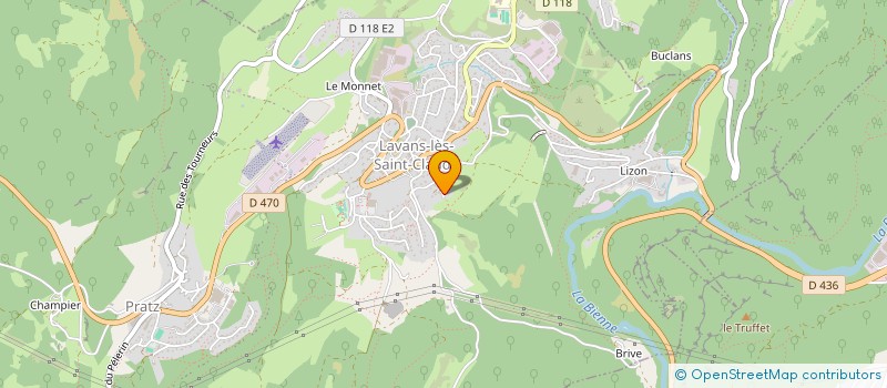 localisation de l'entreprise AU 10 BD DE LA REPUBLIQUE  LAVANS-LES-SAINT-CLAUDE