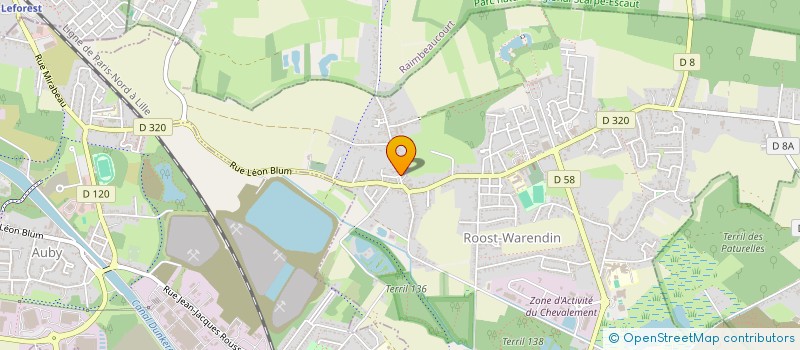 localisation de l'entreprise AU 13.40  ROOST-WARENDIN