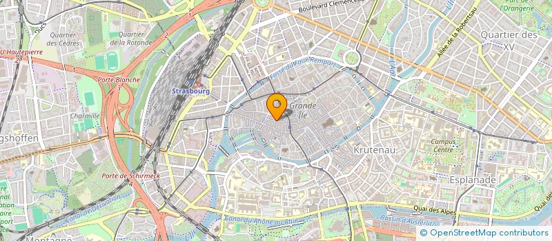 localisation de l'entreprise AU 13  STRASBOURG