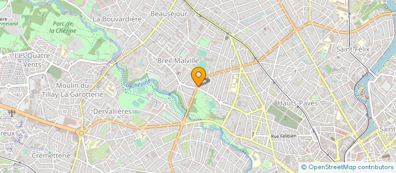 localisation de l'entreprise AU 13 à NANTES