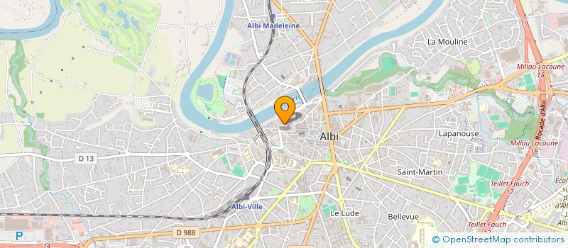 localisation de l'entreprise AU 1480 à ALBI