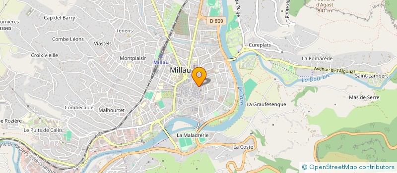 localisation de l'entreprise AU 16  ARVIEU