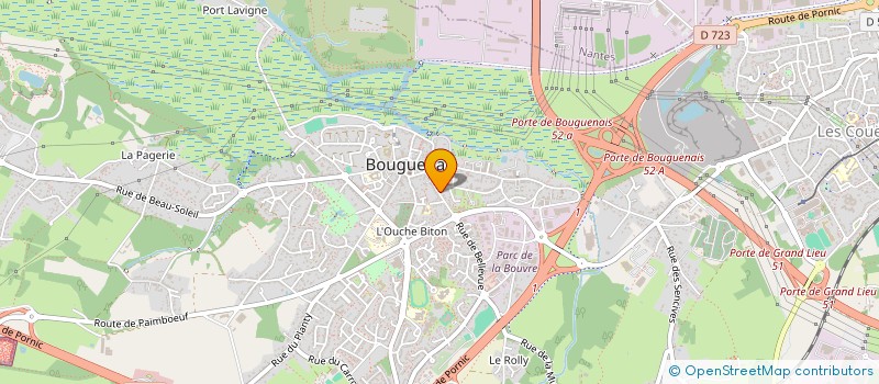 localisation de l'entreprise AU 19 B COTE COUR  BOUGUENAIS