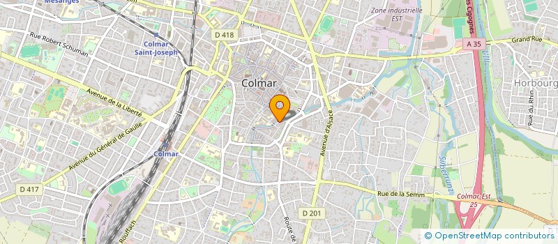 localisation de l'entreprise AU 21  COLMAR