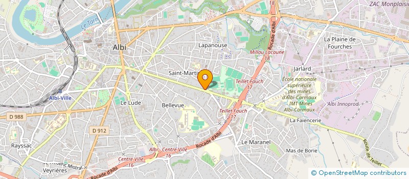 localisation de l'entreprise AU 237 à ALBI