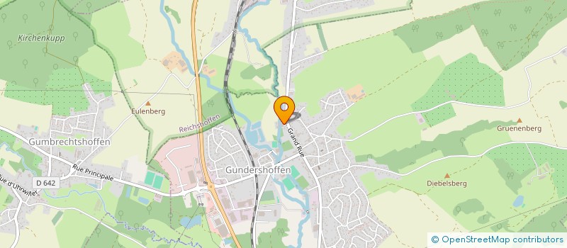 localisation de l'entreprise AU 2EME ETAGE  GUNDERSHOFFEN