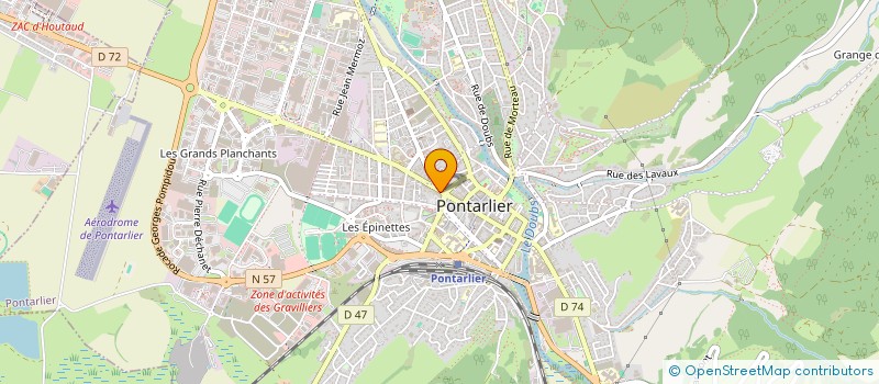 localisation de l'entreprise AU 3 RUE DU FAUBOURG à PONTARLIER