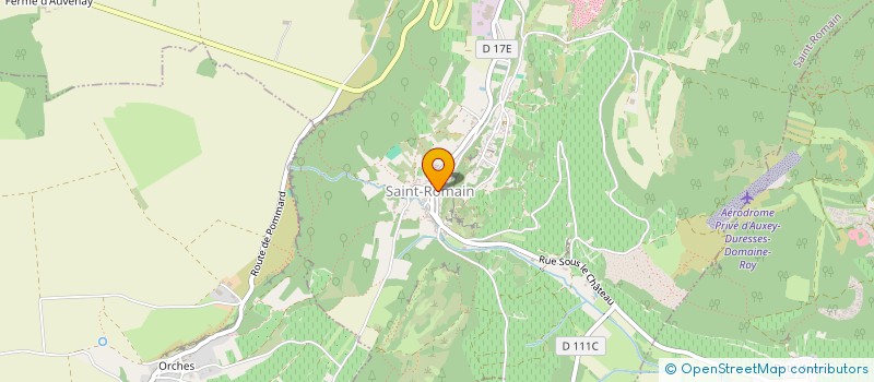 localisation de l'entreprise AU 34  SAINT-ROMAIN