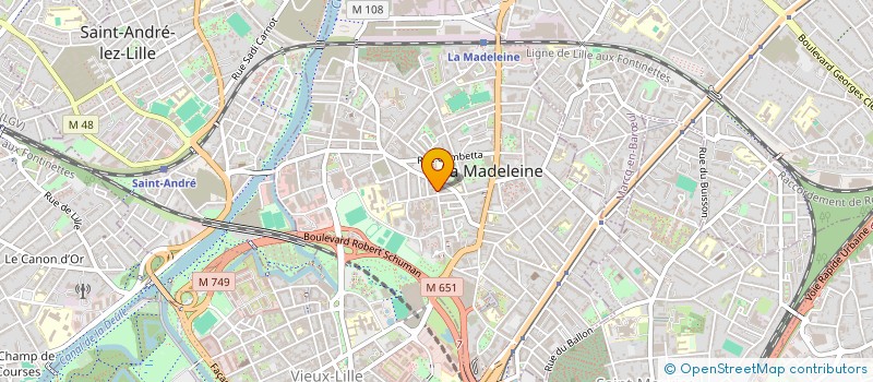 localisation de l'entreprise AU 4 2 1 à LA MADELEINE
