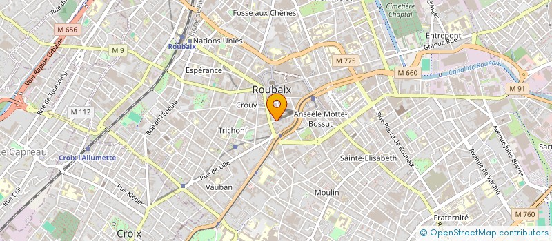 localisation de l'entreprise AU 58170 à ROUBAIX
