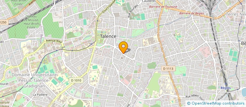 localisation de l'entreprise AU 67 RUE TRES HONORE  TALENCE