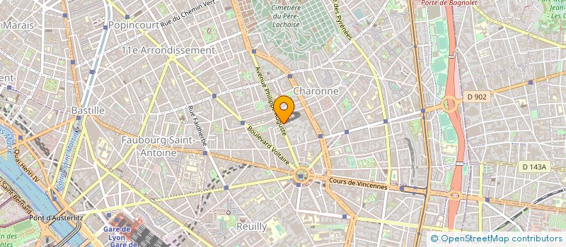 localisation de l'entreprise AU  PARIS