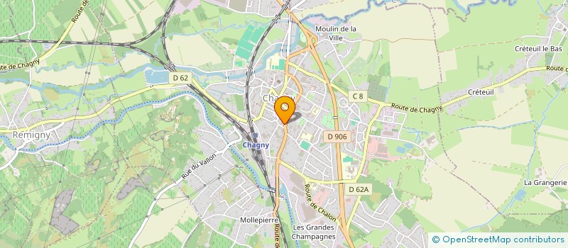 localisation de l'entreprise AU 9 G D'O à CHAGNY