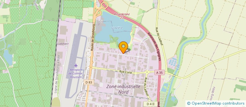 localisation de l'entreprise AU.BA.D.  COLMAR