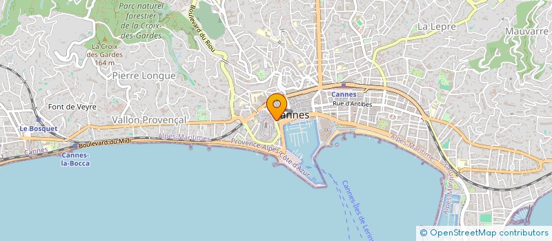 localisation de l'entreprise AU BABA à CANNES
