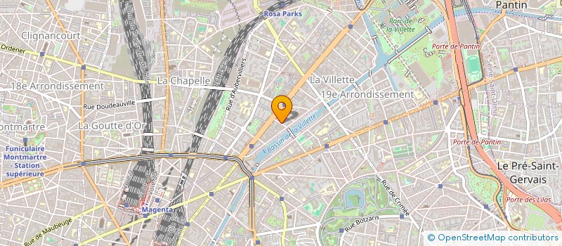 localisation de l'entreprise AU BAGAGE DU CANAL  PARIS