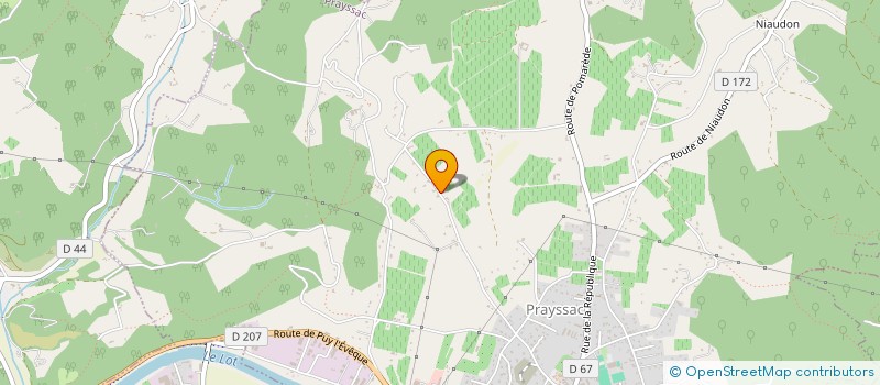 localisation de l'entreprise AU BEAU MURIER  PRAYSSAC