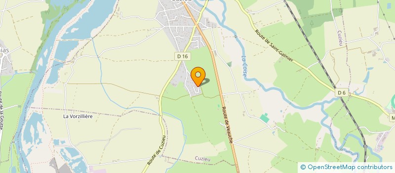 localisation de l'entreprise AU BEAU REVE BLEU  CUZIEU