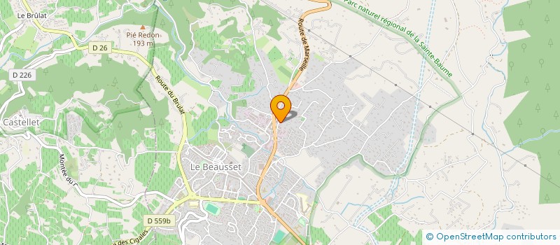 localisation de l'entreprise AU BEAUSSET MOTOCULTURE  LE BEAUSSET