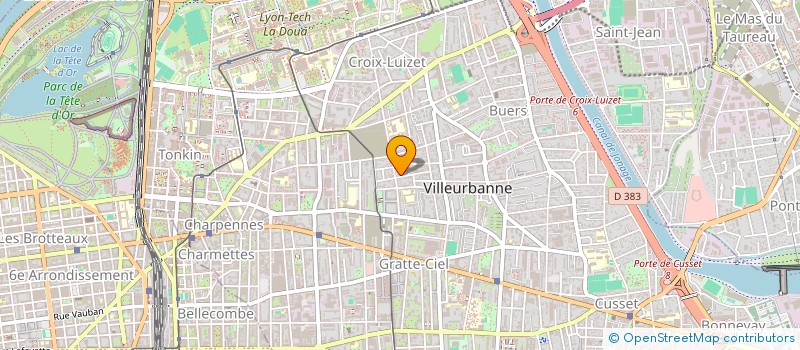 localisation de l'entreprise AU BERCAIL  VILLEURBANNE