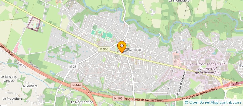 localisation de l'entreprise AU BEURRE SALE  SAUTRON