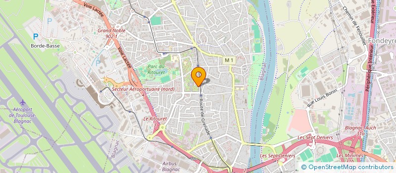 localisation de l'entreprise AU BINOME à BLAGNAC