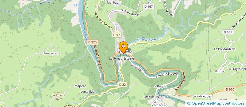 localisation de l'entreprise AU BISTRO  ESTAING