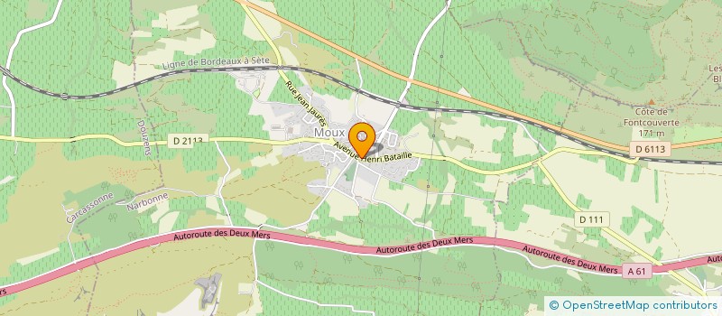 localisation de l'entreprise AU BISTRO'N'HOME  MOUX